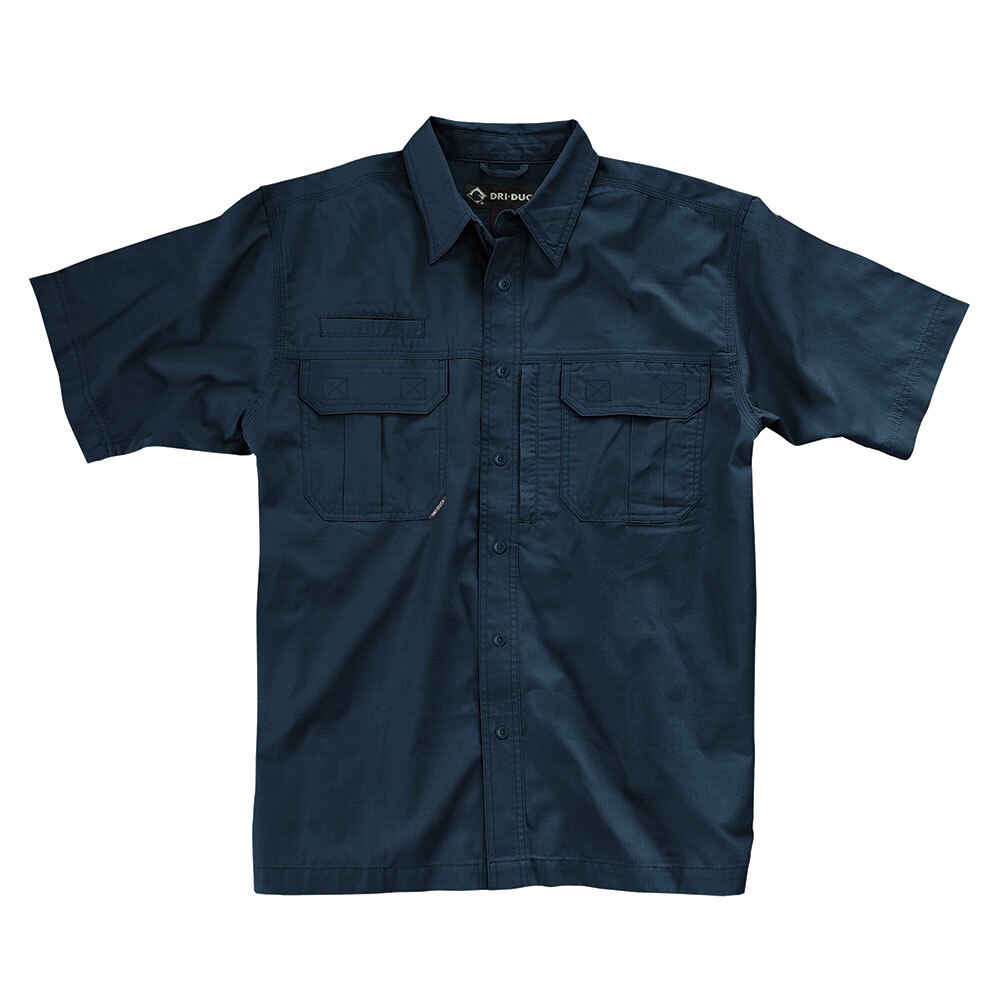 Dri Duck 4463 Short Sleeve Utility Ripstop Shirt - Deep Blue M